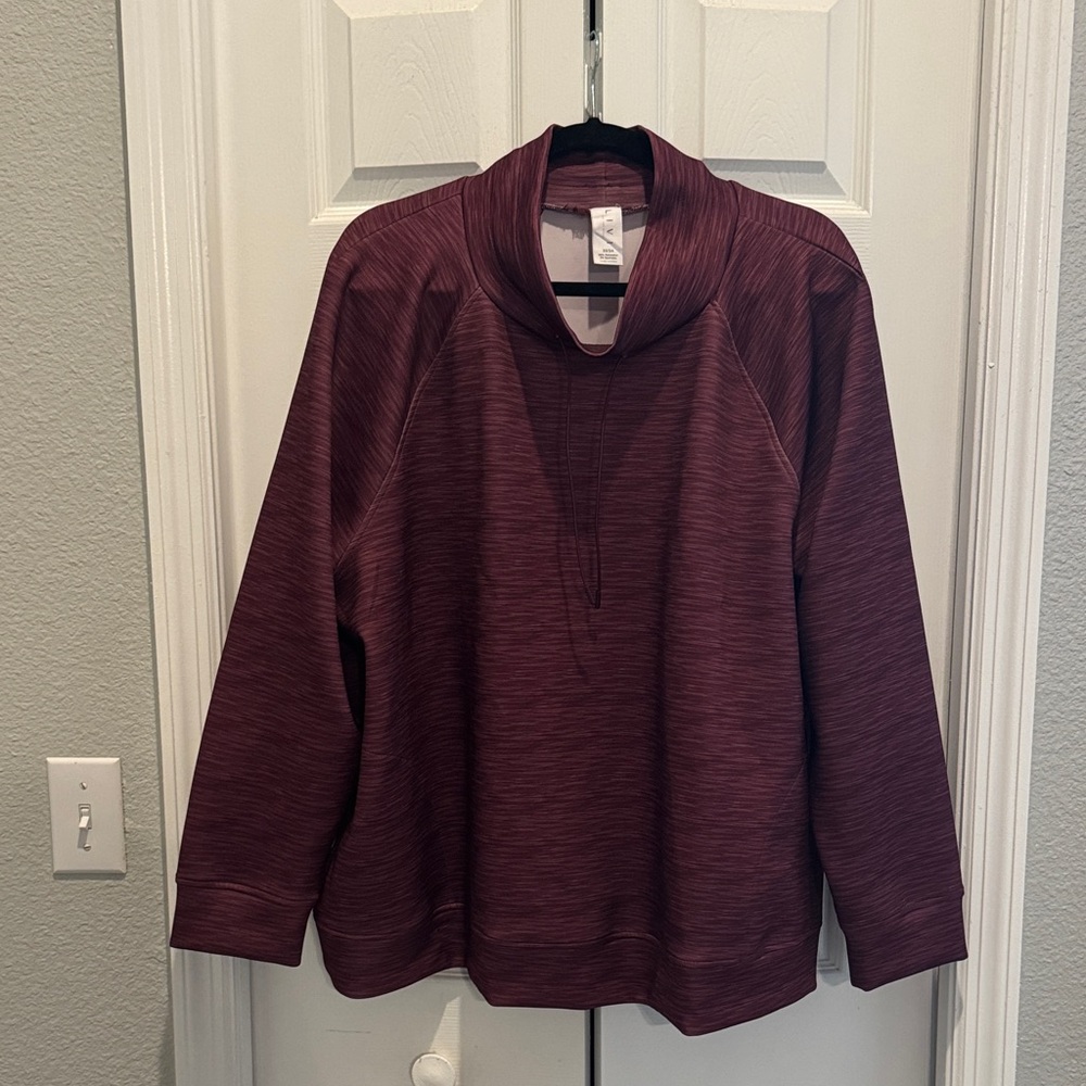 Lane Bryant Livi Active Maroon Long Sleeve Top